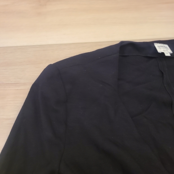 Armani Collezioni Black Women's Blazer with Satin Accent - Picture 4 of 7